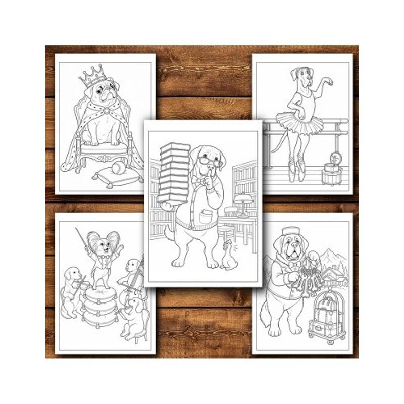 Carti si Birotica - Carti - Carti pentru copii - Carti de colorat - Carte de colorat, 50 de ilustratii O zi in lumea cateilor - Volumul II, 106 pagini, A5 - Infinity.ro