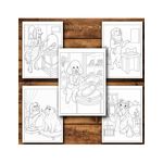Carti si Birotica - Carti - Carti pentru copii - Carti de colorat - Carte de colorat, 50 de ilustratii O zi in lumea cateilor - Volumul II, 106 pagini, A5 - Infinity.ro