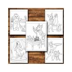 Carti si Birotica - Carti - Carti pentru copii - Carti de colorat - Carte de colorat, 50 de ilustratii O zi in lumea cateilor - Volumul I, 106 pagini, A5 - Infinity.ro