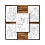 Carti si Birotica - Carti - Carti pentru copii - Carti de colorat - Carte de colorat, 50 de ilustratii O zi in lumea cateilor - Volumul I, 106 pagini, A5 - Infinity.ro
