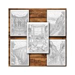 Carti si Birotica - Carti - Carti pentru copii - Carti de colorat - Carte de colorat, 50 de ilustratii Peisaje Ploioase - Volumul I, 106 pagini, A5 - Infinity.ro