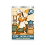 Carti si Birotica - Carti - Carti pentru copii - Carti de colorat - Carte de colorat, 50 de ilustratii O zi in lumea cateilor - Volumul I, 106 pagini, A5 - Infinity.ro