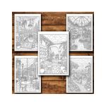 Carti si Birotica - Carti - Carti pentru copii - Carti de colorat - Carte de colorat, 50 de ilustratii Peisaje Ploioase - Volumul I, 106 pagini, A5 - Infinity.ro