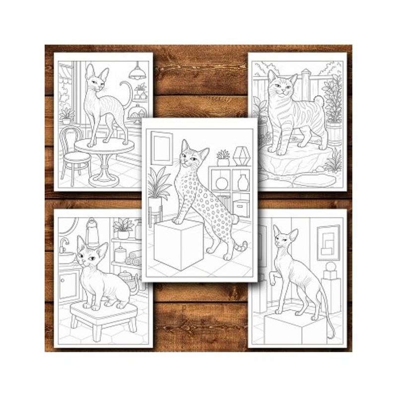 Carti si Birotica - Carti - Carti pentru copii - Carti de colorat - Carte de colorat, 50 de ilustratii Pisici cu atitudine - Stil realist, 106 pagini, A5 - Infinity.ro