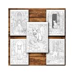 Carti si Birotica - Carti - Carti pentru copii - Carti de colorat - Carte de colorat, 50 de ilustratii Pisici Malefice - Volumul II, 106 pagini, A5 - Infinity.ro