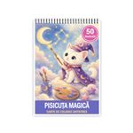 Carti si Birotica - Carti - Carti pentru copii - Carti de colorat - Carte de colorat, 50 de ilustratii Pisicuta Magica, 106 pagini, A5 - Infinity.ro