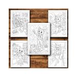 Carti si Birotica - Carti - Carti pentru copii - Carti de colorat - Carte de colorat, 50 de ilustratii Pisicute cu meserii - Volumul IV, 106 pagini, A5 - Infinity.ro