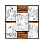 Carti si Birotica - Carti - Carti pentru copii - Carti de colorat - Carte de colorat, 50 de ilustratii Pisicute de Craciun - Volumul I, 106 pagini, A5 - Infinity.ro