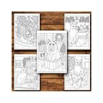 Carti si Birotica - Carti - Carti pentru copii - Carti de colorat - Carte de colorat, 50 de ilustratii Pisicute de Craciun - Volumul I, 106 pagini, A5 - Infinity.ro