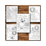 Carti si Birotica - Carti - Carti pentru copii - Carti de colorat - Carte de colorat, 50 de ilustratii Pisicute de Craciun - Volumul I, 106 pagini, A5 - Infinity.ro