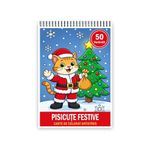 Carti si Birotica - Carti - Carti pentru copii - Carti de colorat - Carte de colorat, 50 de ilustratii Pisicute Festive, 106 pagini, A5 - Infinity.ro