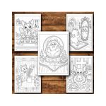 Carti si Birotica - Carti - Carti pentru copii - Carti de colorat - Carte de colorat, 50 de ilustratii Pisicute Dracusori, 106 pagini, A5 - Infinity.ro