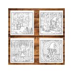 Carti si Birotica - Carti - Carti pentru copii - Carti de colorat - Carte de colorat, 50 de ilustratii Pitici de Padure, 106 pagini, A5 - Infinity.ro