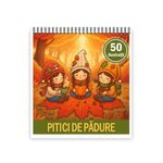 Carti si Birotica - Carti - Carti pentru copii - Carti de colorat - Carte de colorat, 50 de ilustratii Pitici de Padure, 106 pagini, A5 - Infinity.ro