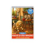 Carti si Birotica - Carti - Carti pentru copii - Carti de colorat - Carte de colorat, 50 de ilustratii Pisicute si Catei Obraznici - Volumul I, 106 pagini, A5 - Infinity.ro