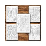 Carti si Birotica - Carti - Carti pentru copii - Carti de colorat - Carte de colorat, 50 de ilustratii Scene din povesti, 106 pagini, A5 - Infinity.ro
