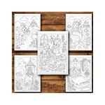 Carti si Birotica - Carti - Carti pentru copii - Carti de colorat - Carte de colorat, 50 de ilustratii Scene din povesti, 106 pagini, A5 - Infinity.ro