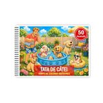 Carti si Birotica - Carti - Carti pentru copii - Carti de colorat - Carte de colorat, 50 de ilustratii Tata de catei, 106 pagini, A5 - Infinity.ro