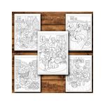 Carti si Birotica - Carti - Carti pentru copii - Carti de colorat - Carte de colorat, 50 de ilustratii Tata de catei, 106 pagini, A5 - Infinity.ro