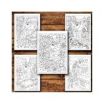 Carti si Birotica - Carti - Carti pentru copii - Carti de colorat - Carte de colorat, 50 de ilustratii Stressed out Santa, 106 pagini, A5 - Infinity.ro