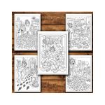 Carti si Birotica - Carti - Carti pentru copii - Carti de colorat - Carte de colorat, 50 de ilustratii Tired Mom - Volumul I, 106 pagini, A5 - Infinity.ro