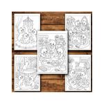 Carti si Birotica - Carti - Carti pentru copii - Carti de colorat - Carte de colorat, 50 de ilustratii Trei pisicute micute si dragute, 106 pagini, A5 - Infinity.ro