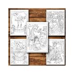 Carti si Birotica - Carti - Carti pentru copii - Carti de colorat - Carte de colorat, 50 de ilustratii Viata Animalutelor - Volumul II, 106 pagini, A5 - Infinity.ro