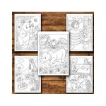Carti si Birotica - Carti - Carti pentru copii - Carti de colorat - Carte de colorat, 50 de ilustratii Viata Animalutelor - Volumul II, 106 pagini, A5 - Infinity.ro