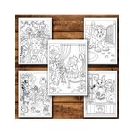 Carti si Birotica - Carti - Carti pentru copii - Carti de colorat - Carte de colorat, 50 de ilustratii Viata Animalutelor - Volumul I, 106 pagini, A5 - Infinity.ro