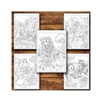Carti si Birotica - Carti - Carti pentru copii - Carti de colorat - Carte de colorat, 50 de ilustratii Viata Animalutelor - Volumul I, 106 pagini, A5 - Infinity.ro