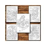 Carti si Birotica - Carti - Carti pentru copii - Carti de colorat - Carte de colorat, 50 de ilustratii Viata Animalutelor - Volumul I, 106 pagini, A5 - Infinity.ro