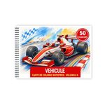 Carti si Birotica - Carti - Carti pentru copii - Carti de colorat - Carte de colorat, 50 de ilustratii Vehicule - Volumul II - pentru copii, 106 pagini, A5 - Infinity.ro