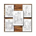Carti si Birotica - Carti - Carti pentru copii - Carti de colorat - Carte de colorat, 50 de ilustratii Viata Girafelor, 106 pagini, A5 - Infinity.ro