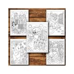 Carti si Birotica - Carti - Carti pentru copii - Carti de colorat - Carte de colorat, 50 de ilustratii Viata la Zoo - Volumul I, 106 pagini, A5 - Infinity.ro