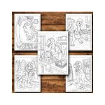 Carti si Birotica - Carti - Carti pentru copii - Carti de colorat - Carte de colorat, 50 de ilustratii Viata Dinozaurilor - Volumul I, 106 pagini, A5 - Infinity.ro