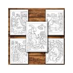 Carti si Birotica - Carti - Carti pentru copii - Carti de colorat - Carte de colorat, 50 de ilustratii Viata Dinozaurilor - Volumul I, 106 pagini, A5 - Infinity.ro