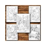 Carti si Birotica - Carti - Carti pentru copii - Carti de colorat - Carte de colorat, 50 de ilustratii Viata Dinozaurilor - Volumul IV, 106 pagini, A5 - Infinity.ro