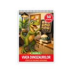 Carti si Birotica - Carti - Carti pentru copii - Carti de colorat - Carte de colorat, 50 de ilustratii Viata Dinozaurilor - Volumul IV, 106 pagini, A5 - Infinity.ro