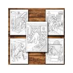 Carti si Birotica - Carti - Carti pentru copii - Carti de colorat - Carte de colorat, 50 de ilustratii Viata Dinozaurilor - Volumul IV, 106 pagini, A5 - Infinity.ro