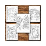 Carti si Birotica - Carti - Carti pentru copii - Carti de colorat - Carte de colorat, 50 de ilustratii Viata Dinozaurilor - Volumul III, 106 pagini, A5 - Infinity.ro