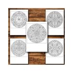 Carti si Birotica - Carti - Carti pentru copii - Carti de colorat - Carte de colorat, 50 de ilustratii Vitralii Mandala - Volumul II, 106 pagini, A5 - Infinity.ro