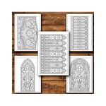 Carti si Birotica - Carti - Carti pentru copii - Carti de colorat - Carte de colorat, 50 de ilustratii Vitralii Catolice - Volumul II, 106 pagini, A5 - Infinity.ro
