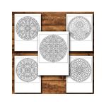 Carti si Birotica - Carti - Carti pentru copii - Carti de colorat - Carte de colorat, 50 de ilustratii Vitralii Mandala - Volumul II, 106 pagini, A5 - Infinity.ro