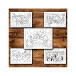 Carti si Birotica - Carti - Carti pentru copii - Carti de colorat - Carte de colorat, 50 de ilustratii Viata la Zoo - Volumul II, 106 pagini, A5 - Infinity.ro