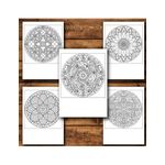 Carti si Birotica - Carti - Carti pentru copii - Carti de colorat - Carte de colorat, 50 de ilustratii Vitralii Mandala - Volumul I, 106 pagini, A5 - Infinity.ro