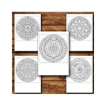 Carti si Birotica - Carti - Carti pentru copii - Carti de colorat - Carte de colorat, 50 de ilustratii Vitralii Mandala - Volumul I, 106 pagini, A5 - Infinity.ro