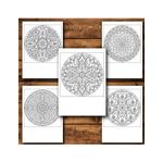 Carti si Birotica - Carti - Carti pentru copii - Carti de colorat - Carte de colorat, 50 de ilustratii Vitralii Mandala - Volumul I, 106 pagini, A5 - Infinity.ro