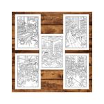 Carti si Birotica - Carti - Carti pentru copii - Carti de colorat - Carte de colorat, 50 de ilustratii, Acasa la Mos Craciun, 106 pagini, A5 - Infinity.ro