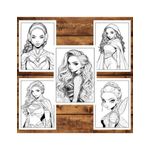 Carti si Birotica - Carti - Carti pentru copii - Carti de colorat - Carte de colorat, 50 de ilustratii, Anime Superhero Girls, 106 pagini, A5 - Infinity.ro