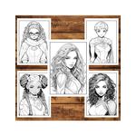 Carti si Birotica - Carti - Carti pentru copii - Carti de colorat - Carte de colorat, 50 de ilustratii, Anime Superhero Girls, 106 pagini, A5 - Infinity.ro